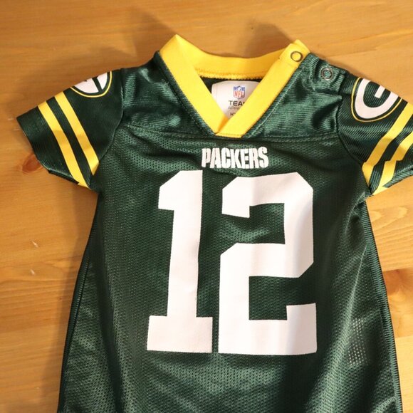NFL Packers  jersey onesie, #12, Aaron Rogers, snaps at shoulder and bottom, - Picture 7 of 7